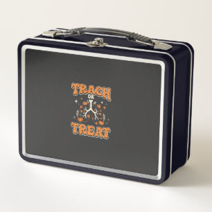 Trach or Treat Halloween Respiratory Design Metal Lunch Box