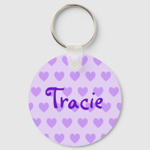 Tracie in Purple Key Ring