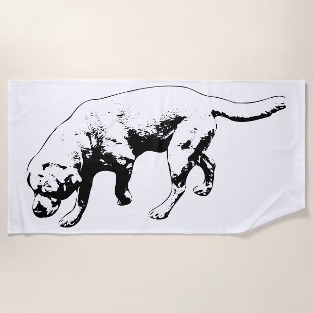 Tracing the Shore Beach Towel (Front)
