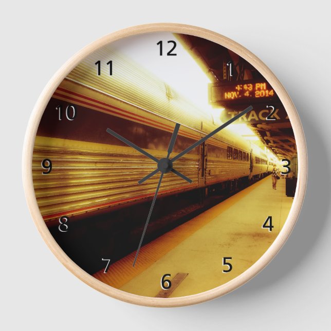 Track 2 Acrylic Wall Clock (Front)
