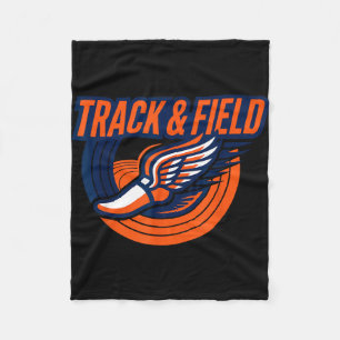 Track & field let the games begin field trip fleece blanket