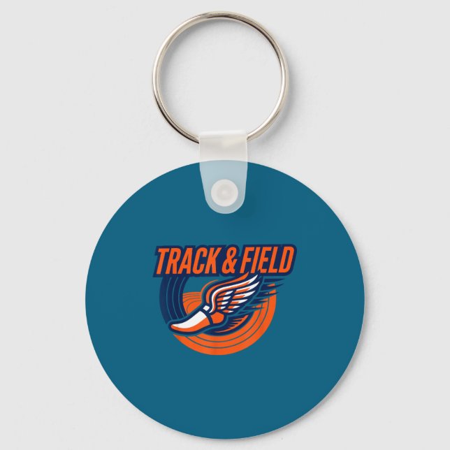 Track &amp; field let the games begin field trip key ring (Front)