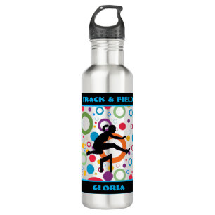 Track and Field Abstract 710 Ml Water Bottle