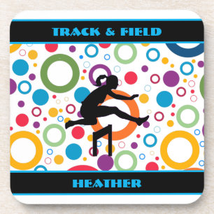 Track and Field Abstract Coaster