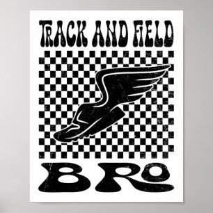 Track And Field Bro Mothers Day  Poster