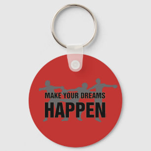 Track and Field Discus Thrower Keychain Gift