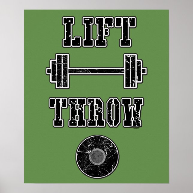 Track and Field Discus Thrower Poster (Front)