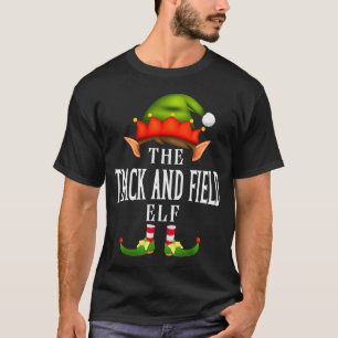 Track And Field Elf Group Funny Christmas Pajama P T-Shirt