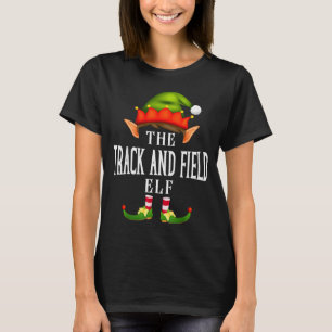 Track And Field Elf Group Funny Christmas Pajama P T-Shirt
