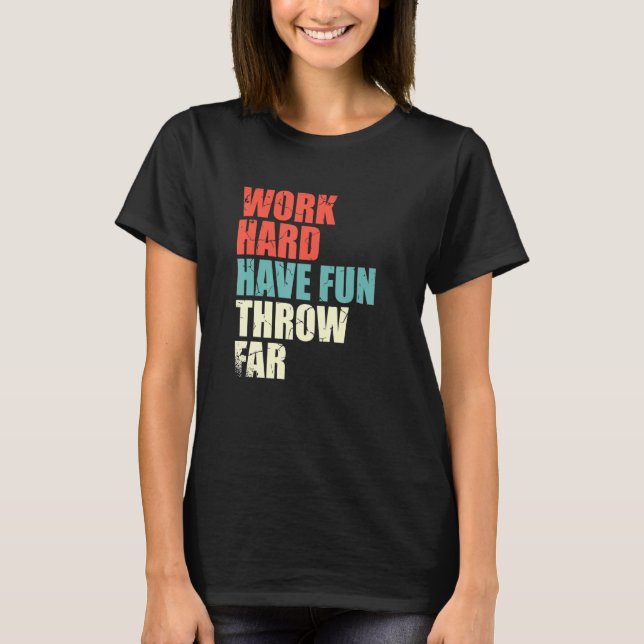 Track And Field Event Sport  Discuss Throw Legend T-Shirt (Front)