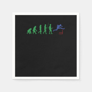 Track And Field Gymnast Runner Running Hurdling Gi Napkin