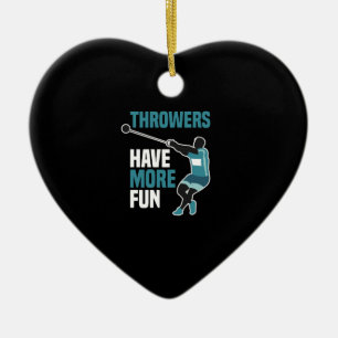Track And Field Hammer Throw Sport Gift Ceramic Ornament