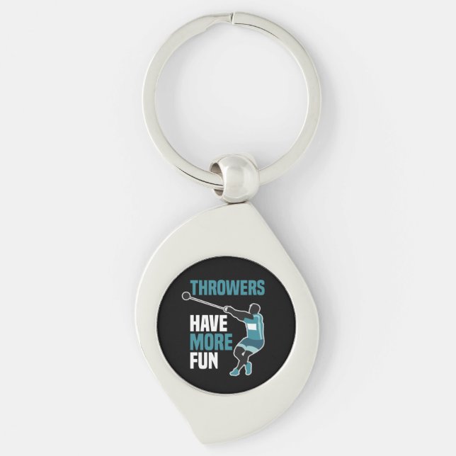 Track And Field Hammer Throw Sport Gift Key Ring (Front)