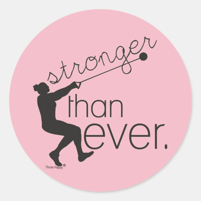 Track and Field Hammer Throw Stickers Gift (Front)