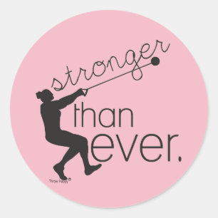 Track and Field Hammer Throw Stickers Gift