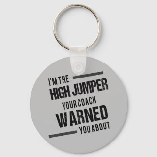 Track and Field High Jumper Keychain Gift