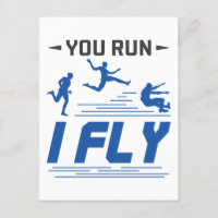 Track and Field Long Jump You Run I Fly