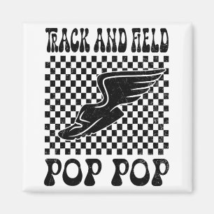 Track And Field Pop Pop Mothers Day Magnet