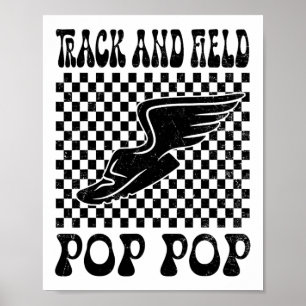 Track And Field Pop Pop Mothers Day Poster