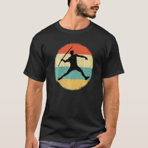 Track And Field Retro Vintage Javelin Throwers Run T-Shirt