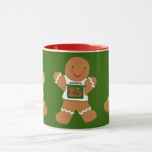 Track and Field Runner Holiday Gift Mug