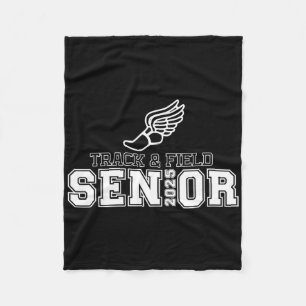 Track And Field Senior 2025 Graduation Year 1 Fleece Blanket