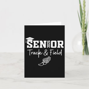 Track And Field Senior Cl Of 2025 Graduation Gradu Card