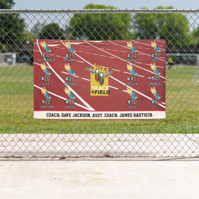 Track And Field Team Banner (Insitu)