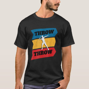 Track And Field Thrower Retro Throw Javelin Throwi T-Shirt