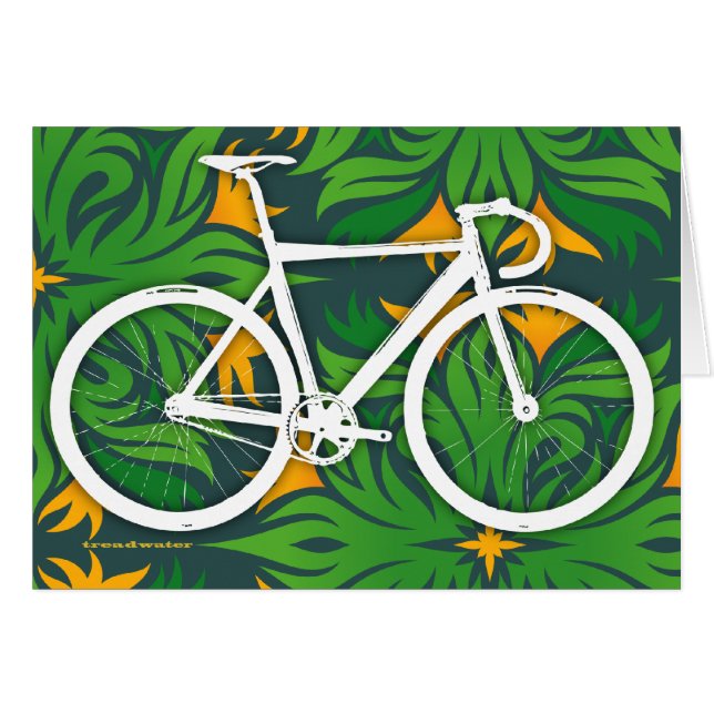 Track Bicycle - Fiery Green Pattern (Front Horizontal)