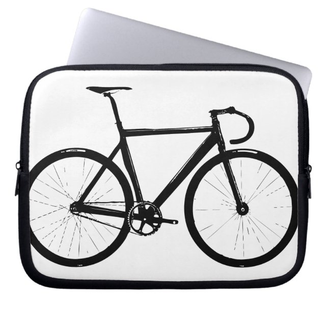 Track Bike Laptop Sleeve (Front)