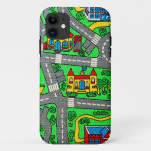 Track carpet Car Road Nostalgic, 90s nostalgia iPhone 11 Case
