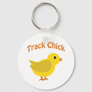Track Chick Key Ring