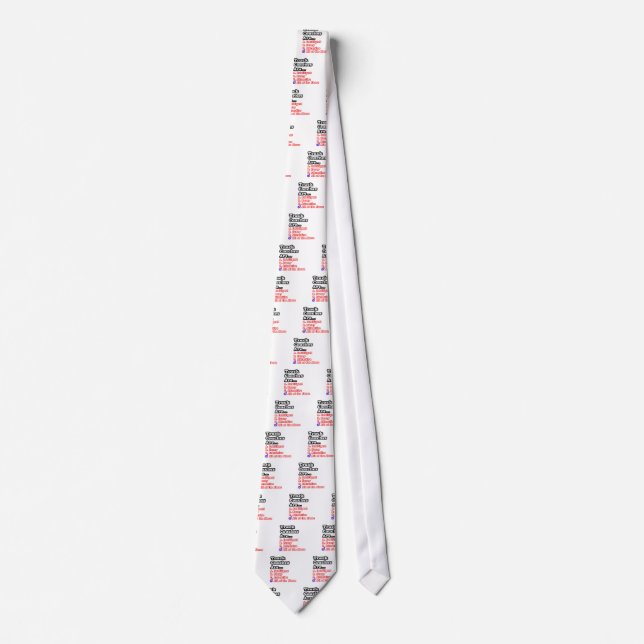 Track Coach Quiz...Joke Tie (Front)