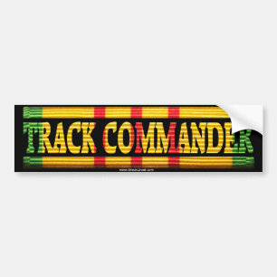 Track Commander Vietnam Service Ribbon Bumper Stic Sticker