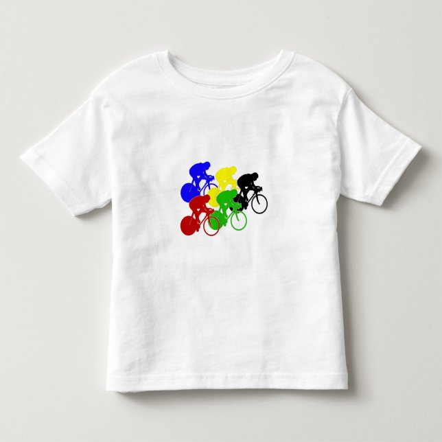 Track Cycling Bicycle Race Bike Riders   Toddler T-Shirt (Front)