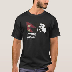 Track Cycling Nepal Road Bike Racing Speed Cyclist T-Shirt