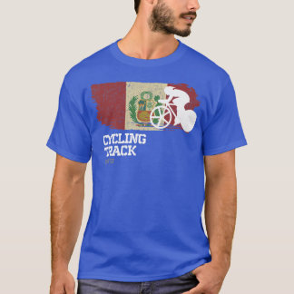 Track Cycling Peru Road Bike Racing Speed Cyclist  T-Shirt
