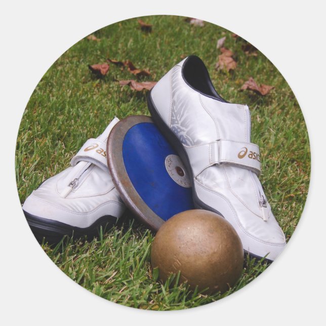 Track & Field Classic Round Sticker (Front)