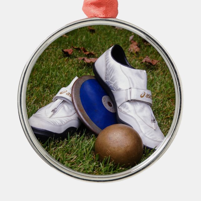 Track & Field Metal Tree Decoration (Front)