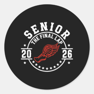 Track Field Senior 2026 Graduation Year - The Classic Round Sticker