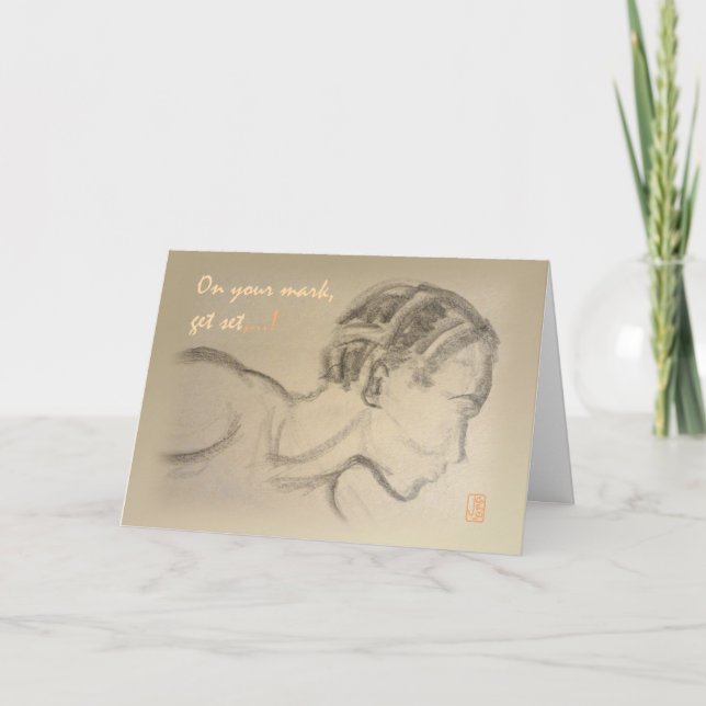 Track Guy Encouragement from Us Card (Front)