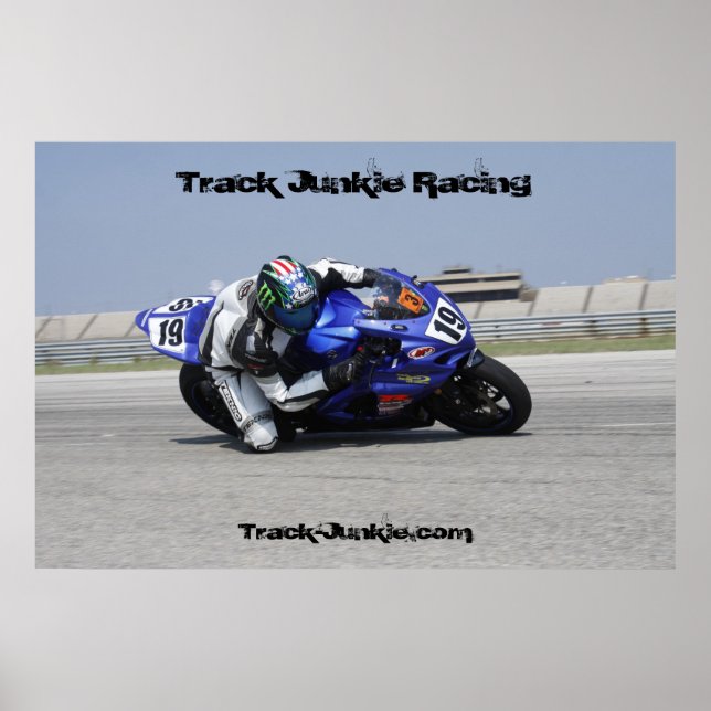 Track Junkie Racing Poster (Front)