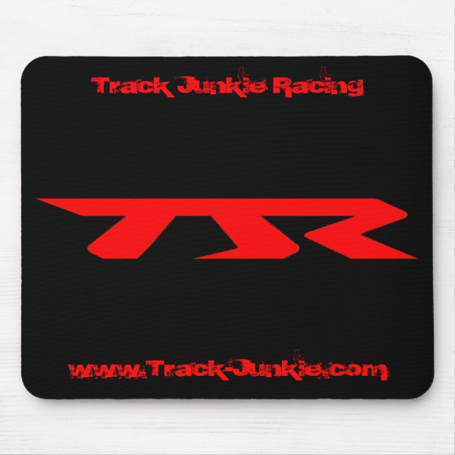 Track Junkie Racing (TJR) black mousepad (Front)