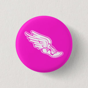Track Logo Button Pink