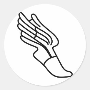 Track Logo Classic Round Sticker