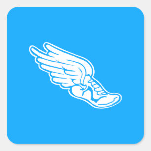 Track Logo Sticker Blue
