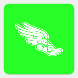 Track Logo Sticker Green