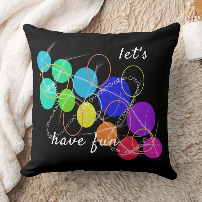 track of colourful circle cushion (Blanket)