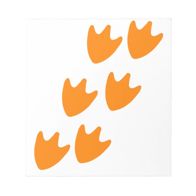 Track of Duck's Feet Notepad (Front)